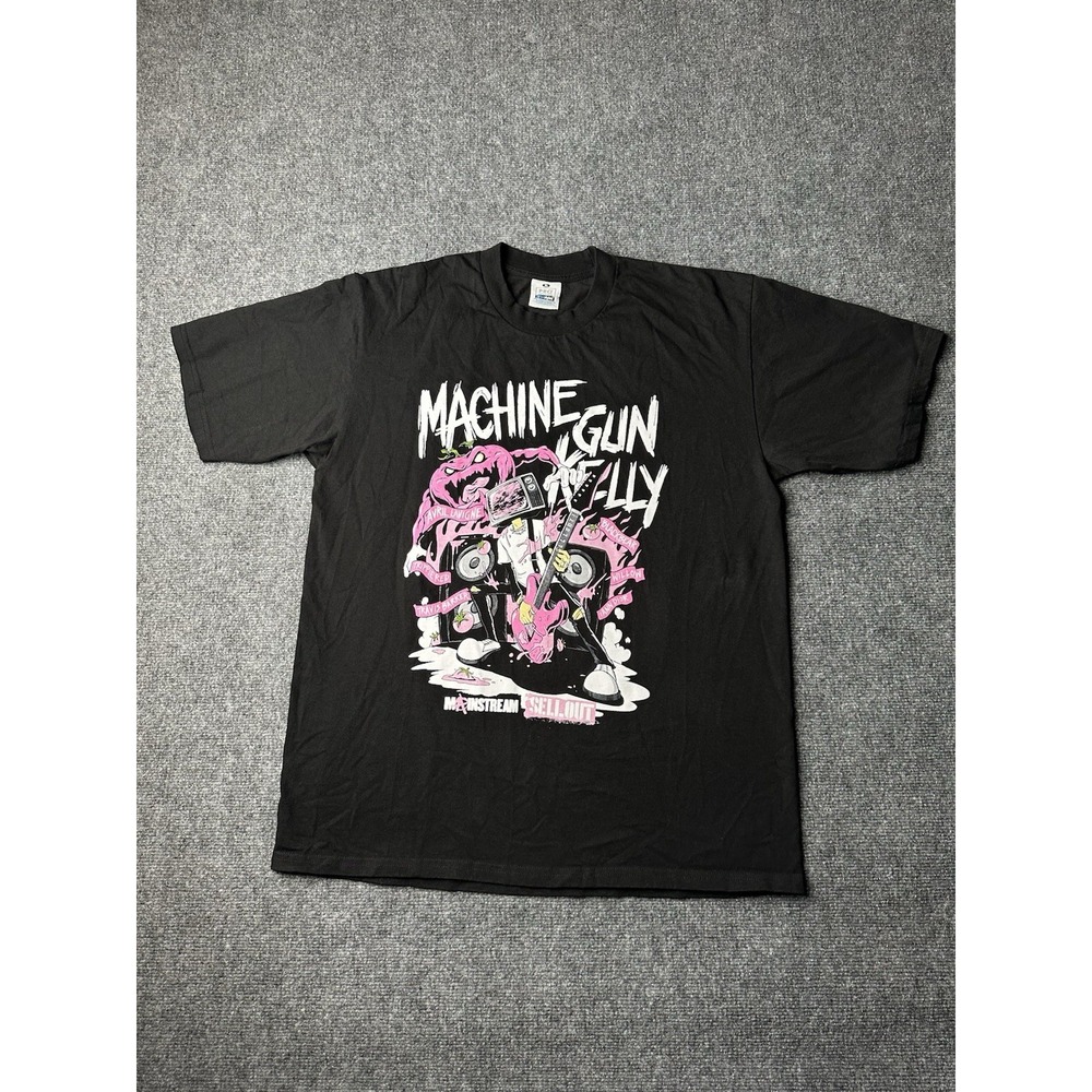 Mens‎ T-Shirt Machine Gun Kelly Mainstream Sellout Tour 2022 Black, Size XL